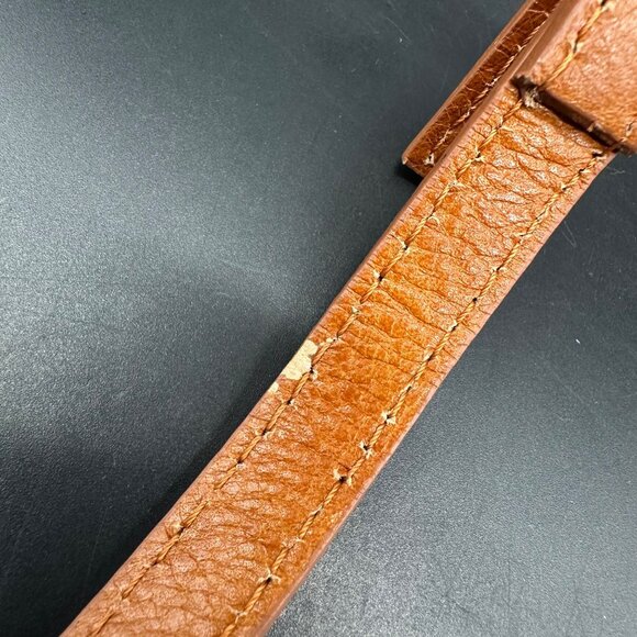 Italian Leather Purse Divina Firenze Carmel Brown Crossbody Shoulder Bag Italy - Picture 14 of 16